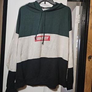 Fashion Nova Color Block Lightweight Hoodie